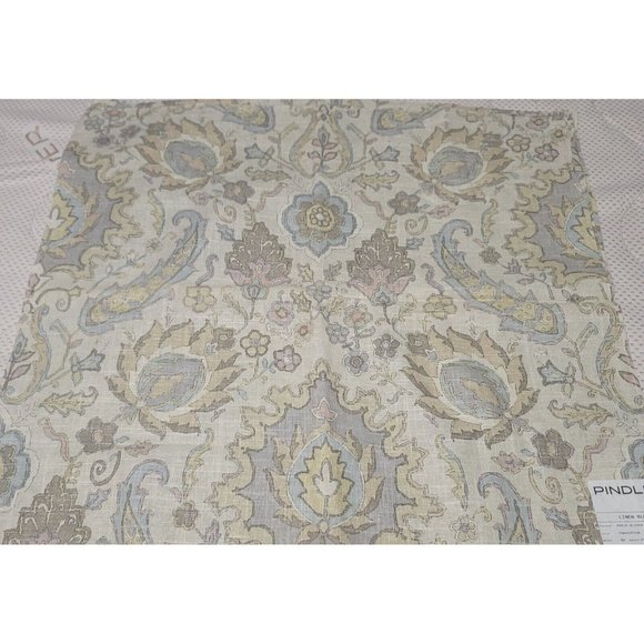 3 23×26 Pindler Samples Floral Linen Rayon P6019 Alinda For Crafts Trim Totes - Picture 1 of 5